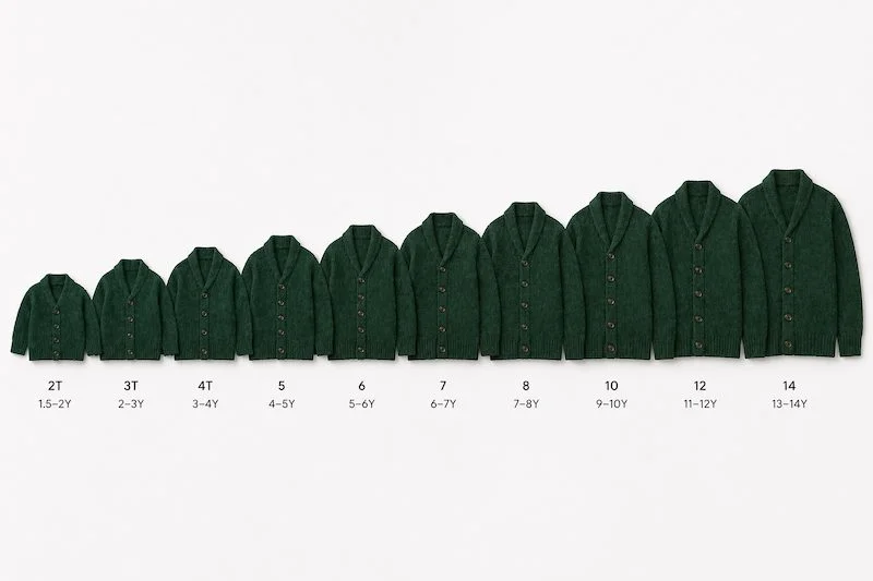 Kinder-Strickjacke Größenspanne 2T bis 14Y — Eigenmarken-Hersteller China