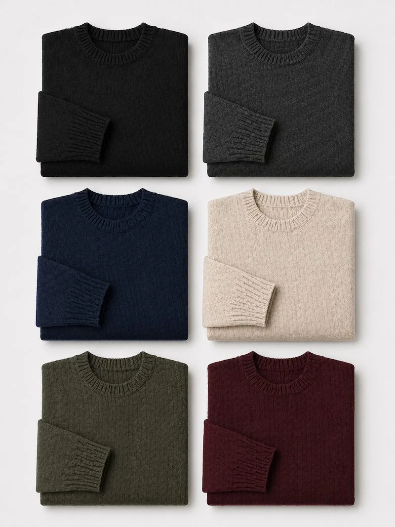 Herren-Rundhals-Pullover Farbpalette — Amazon Eigenmarke Hersteller