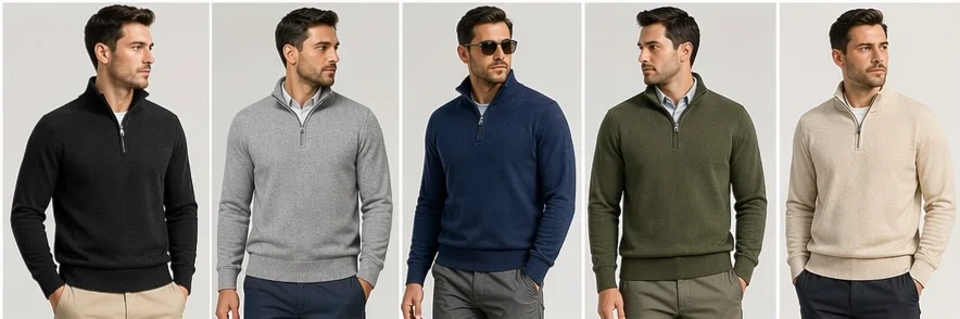 Quarter-Zip-Pullover auf Amazon: Was sich verkauft und wie Sie Ihren eigenen herstellen — Lin Sweater Factory Strickwaren-Hersteller China