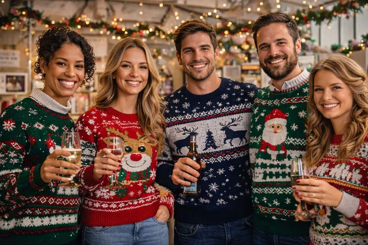 Damen Weihnachts-Rentier-Pullover OEM-Strickwaren-Hersteller