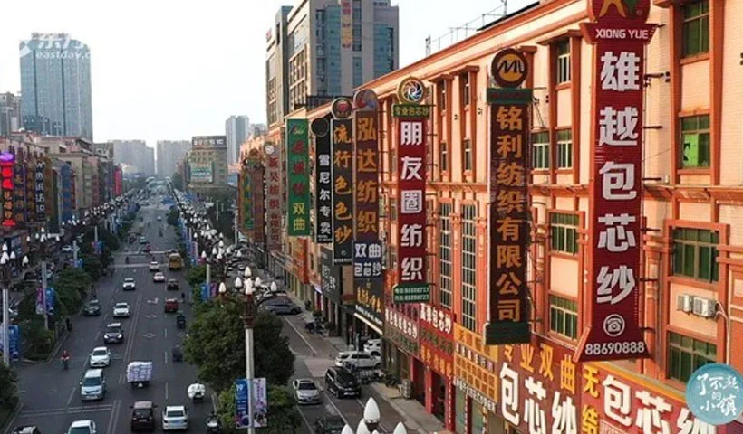 Dalang Dongguan knitwear capital location — China Pullover-Fabrik geography