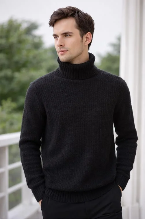 Custom Herren-Rollkragen-Pullover Hersteller China