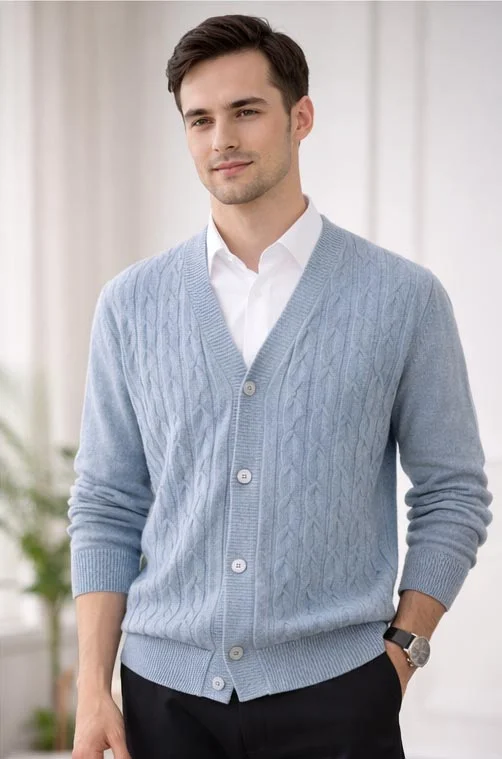 Custom Herren-Strickjacke Hersteller China OEM