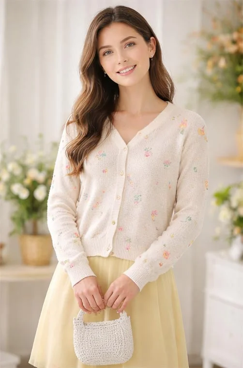 Custom Damen-Jacquard-Pullover Hersteller China